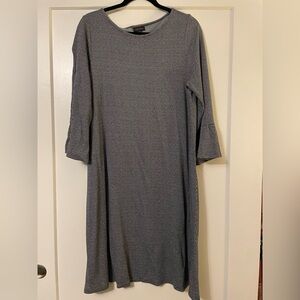 J.Jill Whereever collection. Houndstooth bell sleeve dress.